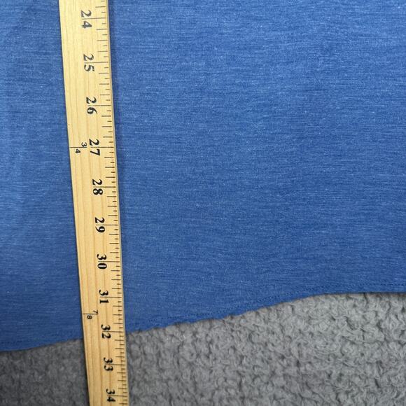 Huk Kona Shirt Mens 3XL Blue Fishing Performance Stretch Button Down Solid - Picture 8 of 9